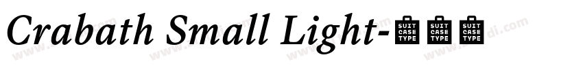 Crabath Small Light字体转换